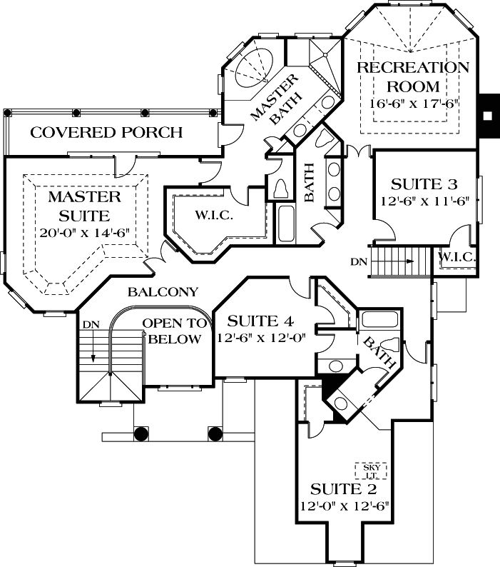 Upper/Second Floor Plan:106-483