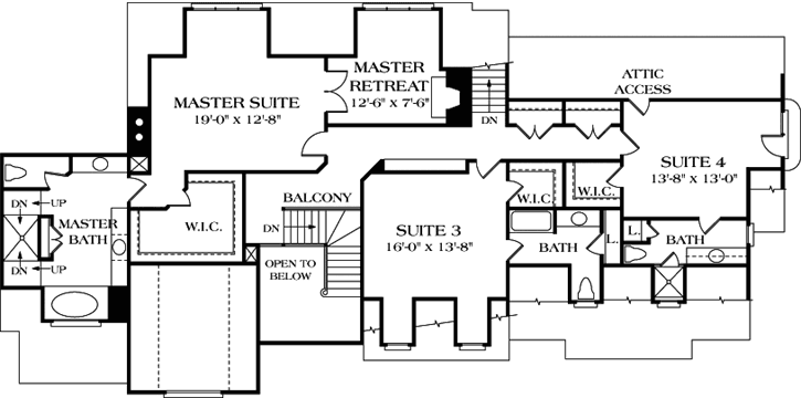 Upper/Second Floor Plan:106-508