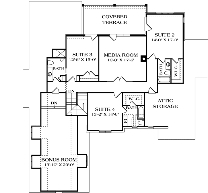 Upper/Second Floor Plan:106-510
