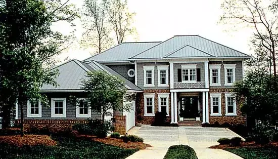 Southern Colonial house plans 106-513 - front exterior, 5,892 sq ft, 5 bed, 4 bath house plans | Monster House Plans
