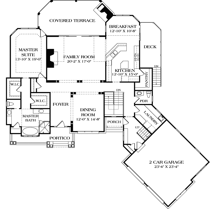 Main Floor Plan: 106-525