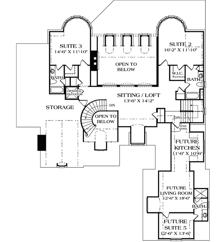 Upper/Second Floor Plan:106-531