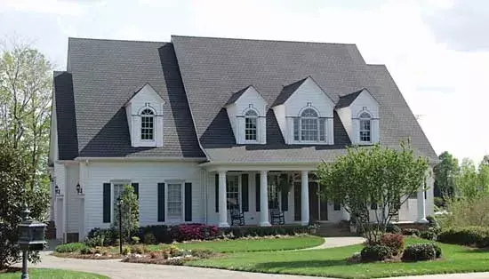 Colonial house plans 106-536 - front exterior, 6,142 sq ft, 5 bed, 4 bath house plans | Monster House Plans