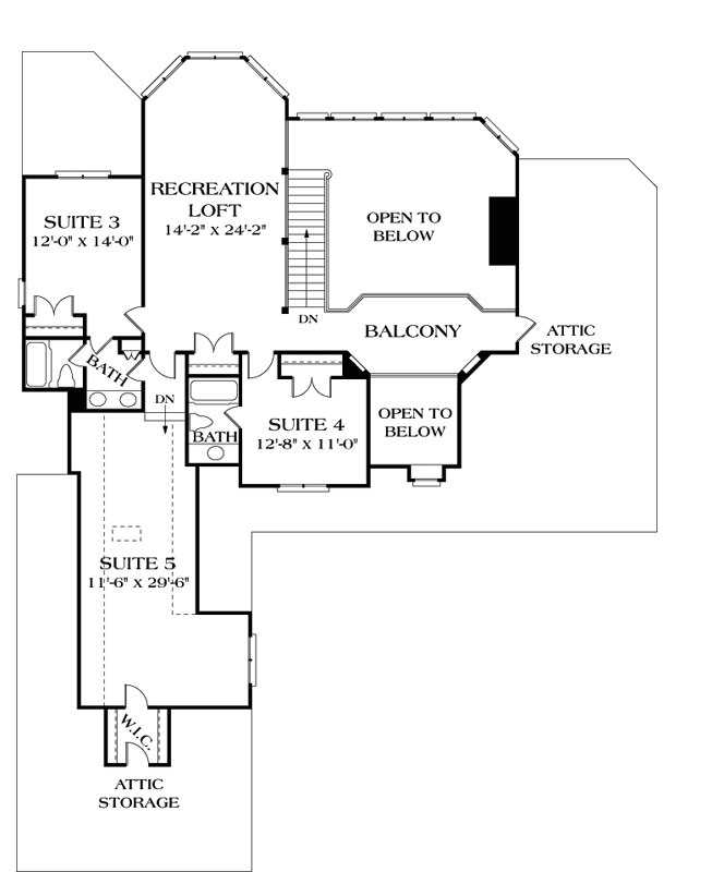 Upper/Second Floor Plan:106-538