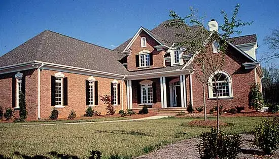 Traditional house plans 106-539 - front exterior, 4,306 sq ft, 4 bed, 4 bath house plans | Monster House Plans