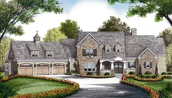 Craftsman house plans 106-546 - front exterior, 6,288 sq ft, 5 bed, 4 bath house plans | Monster House Plans