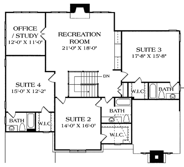Upper/Second Floor Plan:106-560