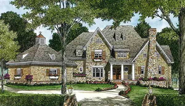 Craftsman house plans 106-578 - front exterior, 7,027 sq ft, 5 bed, 5 bath house plans | Monster House Plans