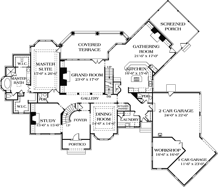 Main Floor Plan: 106-590