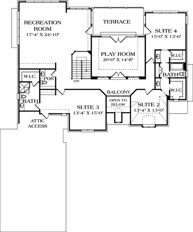 Upper/Second Floor Plan:106-592