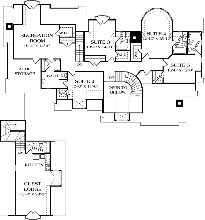 Upper/Second Floor Plan:106-609