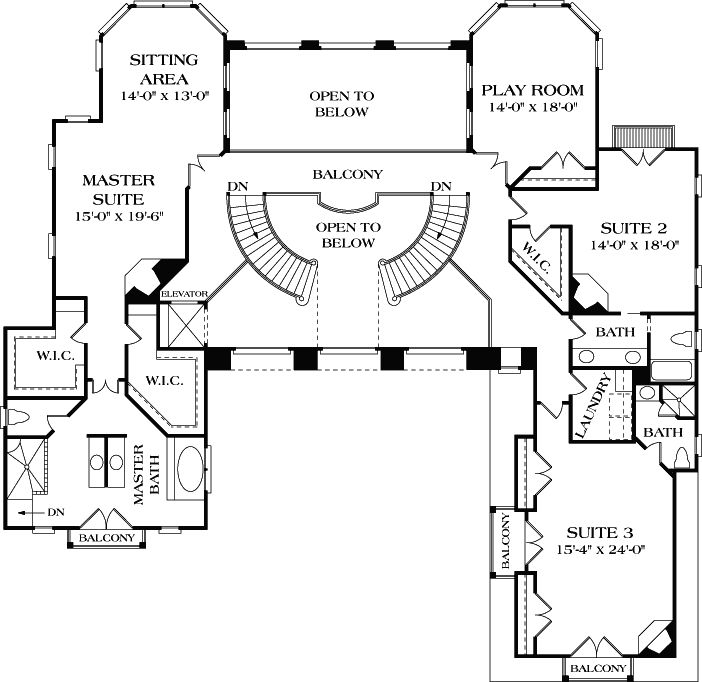 Upper/Second Floor Plan:106-615