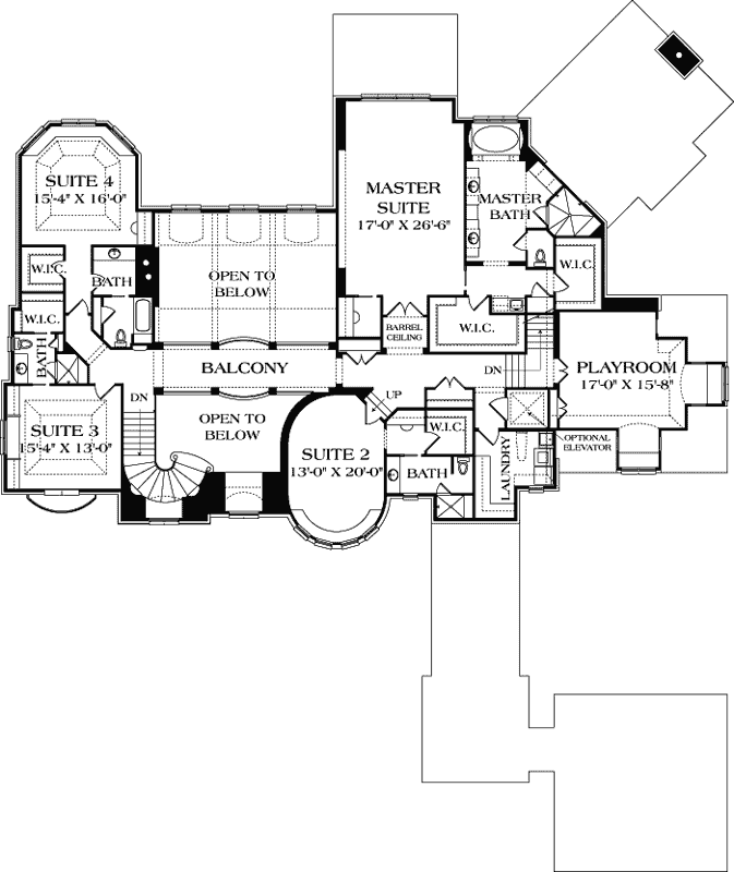 Upper/Second Floor Plan:106-630