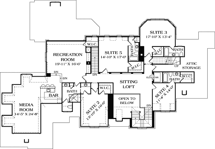 European Style House Plans Plan: 106-637