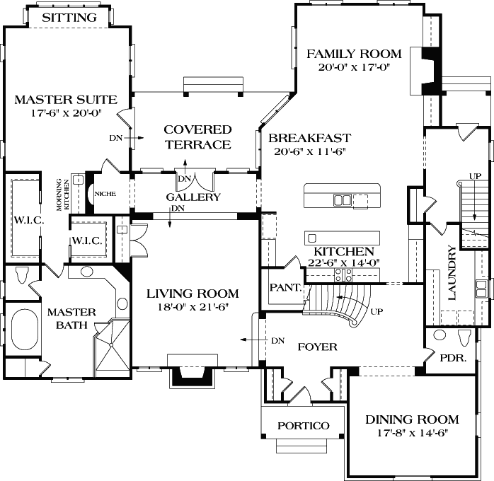 Main Floor Plan: 106-642