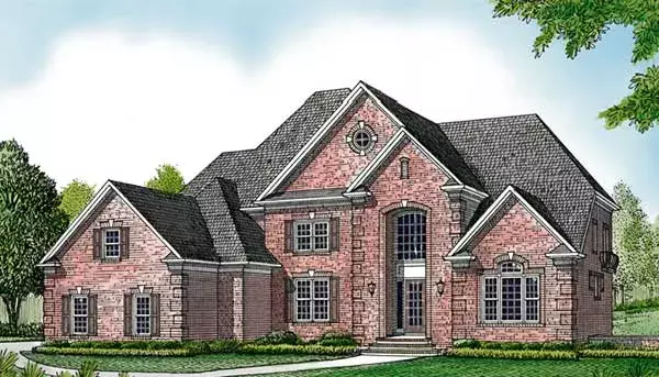 Traditional house plans 106-651 - front exterior, 7,060 sq ft, 4 bed, 5 bath house plans | Monster House Plans