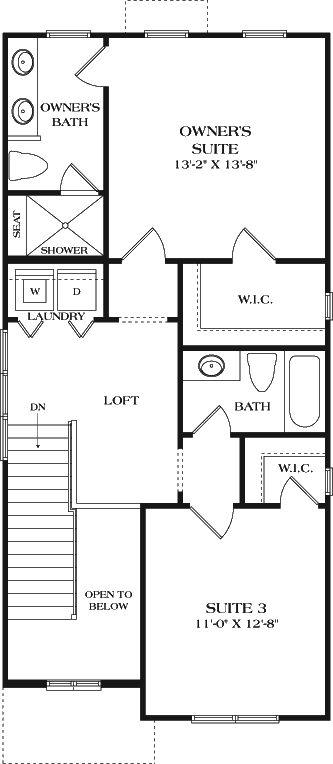 Upper/Second Floor Plan:106-666