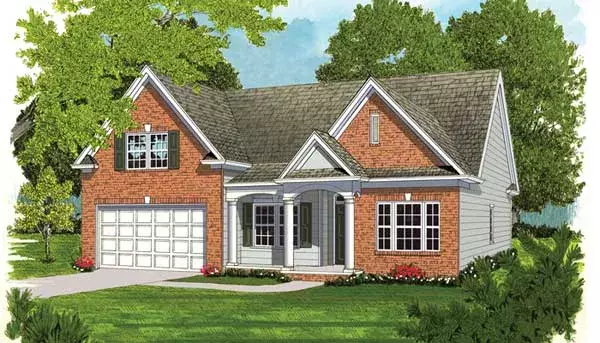 Traditional house plans 106-679 - front exterior, 1,748 sq ft, 4 bed, 3 bath house plans | Monster House Plans