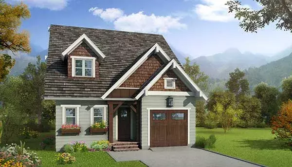 Craftsman house plans 106-682 - front exterior, 1,809 sq ft, 3 bed, 2 bath house plans | Monster House Plans
