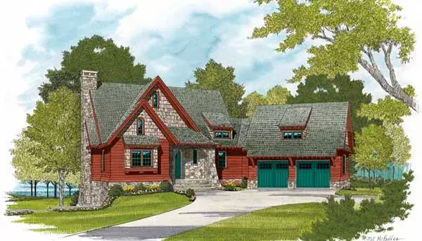 Craftsman house plans 106-685 - front exterior, 1,885 sq ft, 3 bed, 2 bath house plans | Monster House Plans