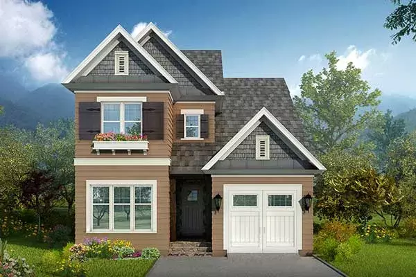 Craftsman house plans 106-686 - front exterior, 1,950 sq ft, 3 bed, 3 bath house plans | Monster House Plans