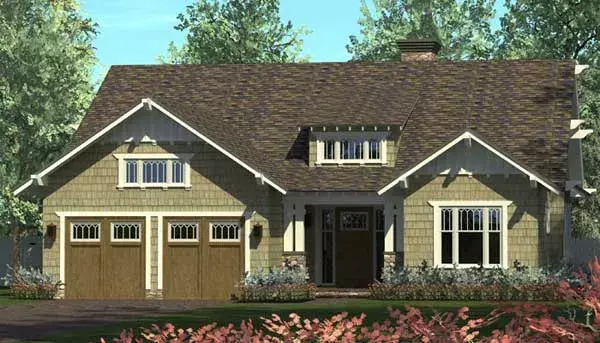 Craftsman house plans 106-697 - front exterior, 2,519 sq ft, 4 bed, 3 bath house plans | Monster House Plans