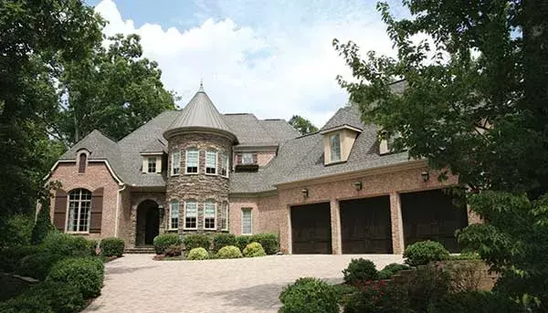 European house plans 106-717 - front exterior, 4,207 sq ft, 4 bed, 4 bath house plans | Monster House Plans