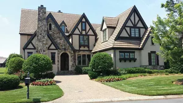 Tudor house plans 106-718 - front exterior, 4,219 sq ft, 4 bed, 4 bath house plans | Monster House Plans