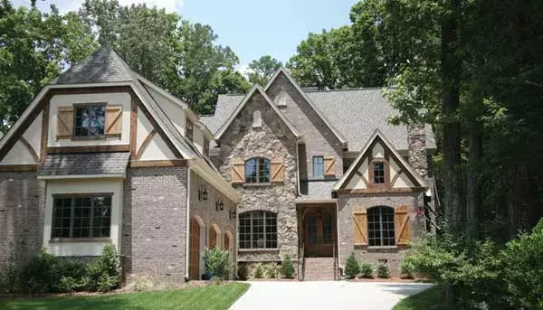 English Country house plans 106-719 - front exterior, 4,254 sq ft, 4 bed, 4 bath house plans | Monster House Plans
