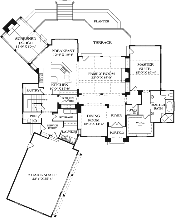 Main Floor Plan: 106-725