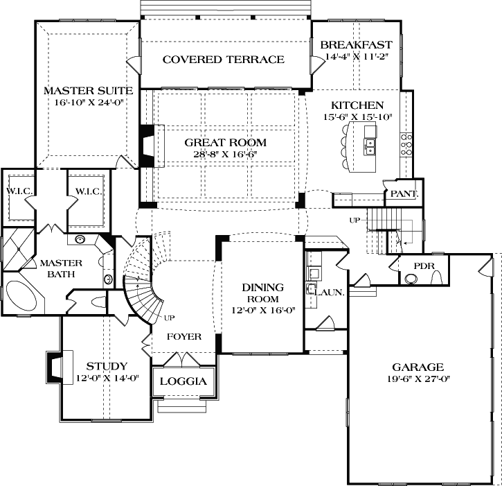 Main Floor Plan: 106-728
