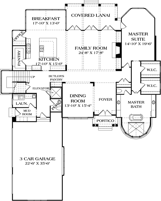Main Floor Plan: 106-733