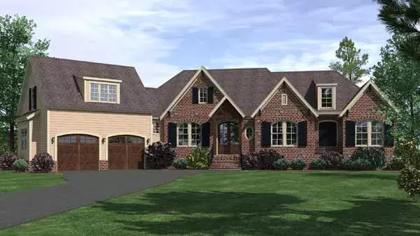 Traditional house plans 109-105 - front exterior, 3,110 sq ft, 4 bed, 4 bath house plans | Monster House Plans