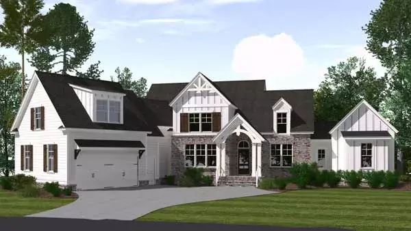 Modern Farmhouse house plans 109-108 - front exterior, 3,107 sq ft, 5 bed, 3 bath house plans | Monster House Plans