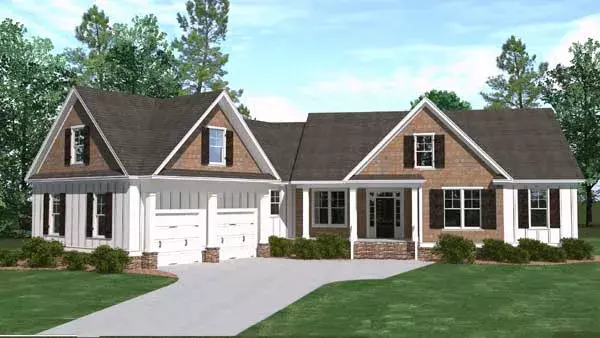 Craftsman house plans 109-109 - front exterior, 2,565 sq ft, 4 bed, 3 bath house plans | Monster House Plans