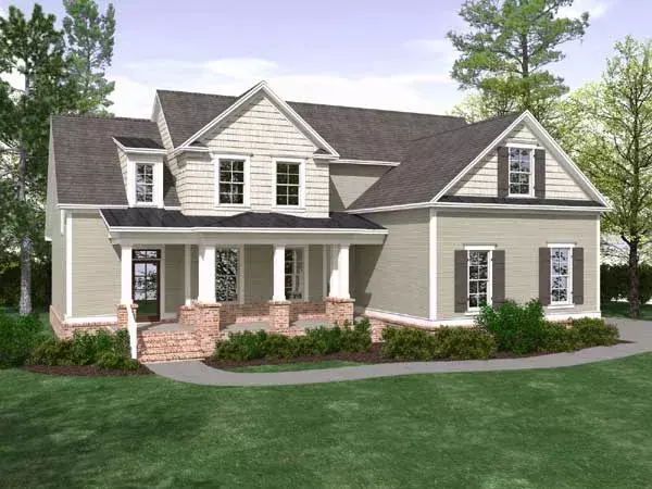 Country house plans 109-111 - front exterior, 2,683 sq ft, 5 bed, 3 bath house plans | Monster House Plans