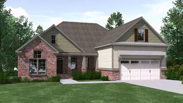 Craftsman house plans 109-112 - front exterior, 2,297 sq ft, 3 bed, 3 bath house plans | Monster House Plans