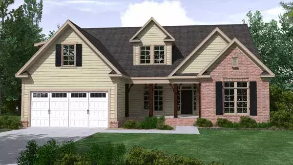 Traditional house plans 109-116 - front exterior, 2,329 sq ft, 4 bed, 3 bath house plans | Monster House Plans