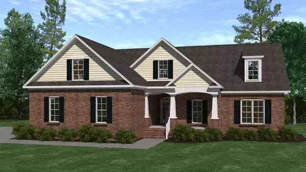 Traditional house plans 109-119 - front exterior, 2,734 sq ft, 5 bed, 3 bath house plans | Monster House Plans