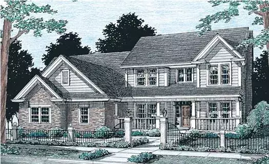 Country house plans 11-153 - front exterior, 2,888 sq ft, 4 bed, 3 bath house plans | Monster House Plans