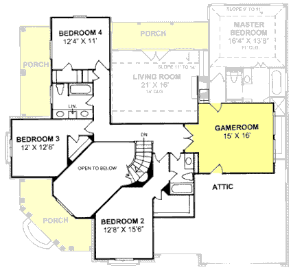 Upper/Second Floor Plan:11-200