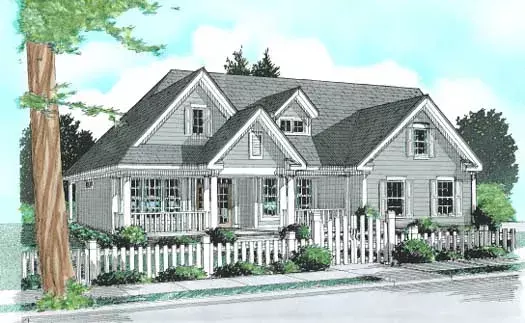 Country house plans 11-248 - front exterior, 1,915 sq ft, 3 bed, 2 bath house plans | Monster House Plans