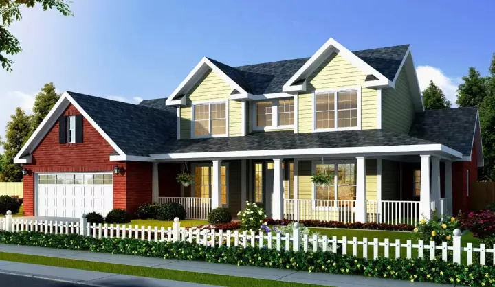 Country house plans 11-326 - front exterior, 1,881 sq ft, 3 bed, 2 bath house plans | Monster House Plans