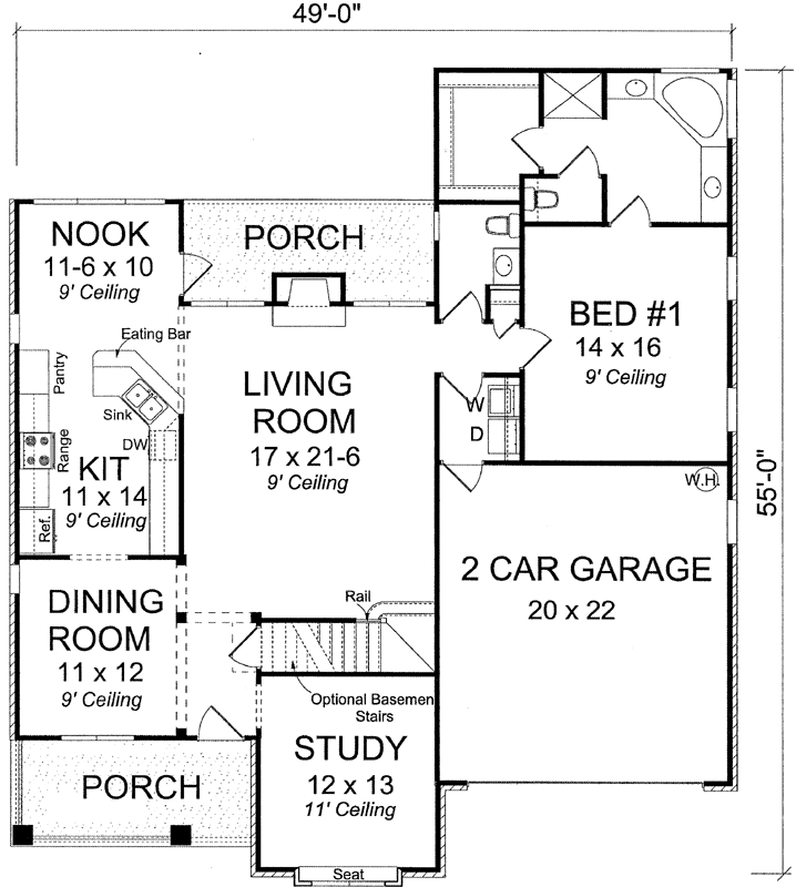 Main Floor Plan: 11-345