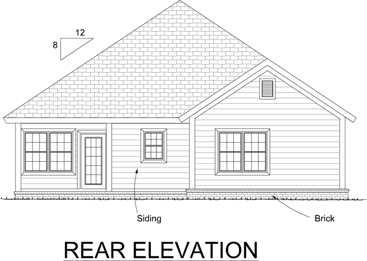 Rear Elevations Plan:11-413
