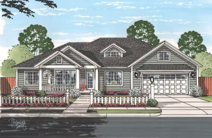 Craftsman house plans 11-459 - front exterior, 1,934 sq ft, 3 bed, 2 bath house plans | Monster House Plans