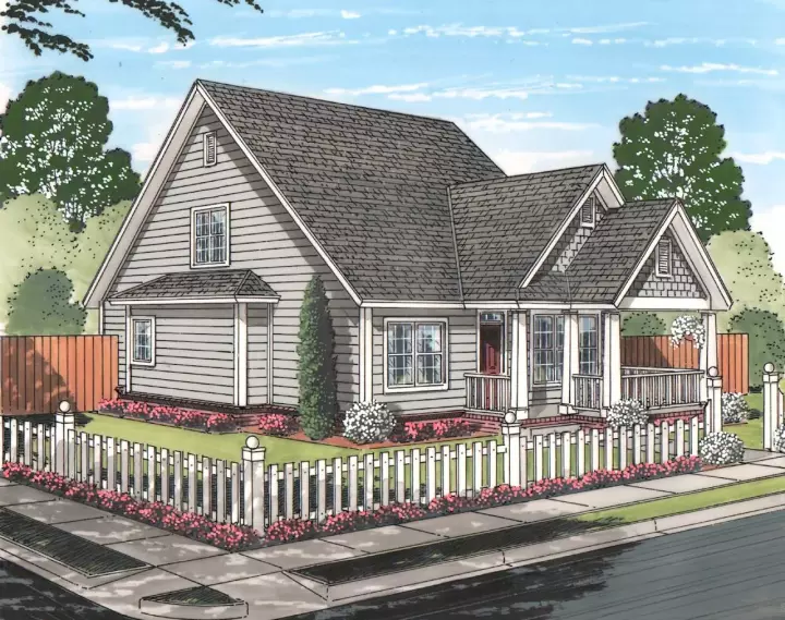 Craftsman house plans 11-460 - front exterior, 1,940 sq ft, 4 bed, 4 bath house plans | Monster House Plans