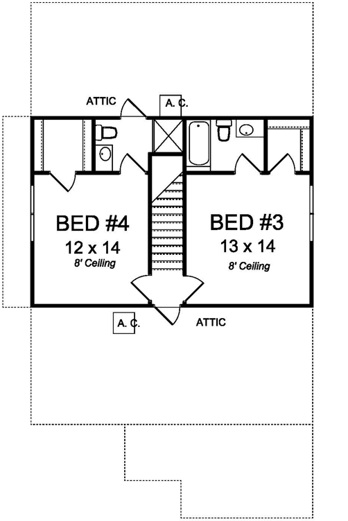 Upper/Second Floor Plan:11-460