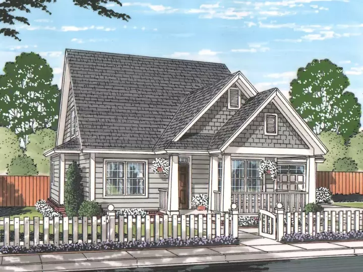 Craftsman house plans 11-461 - front exterior, 1,940 sq ft, 4 bed, 4 bath house plans | Monster House Plans