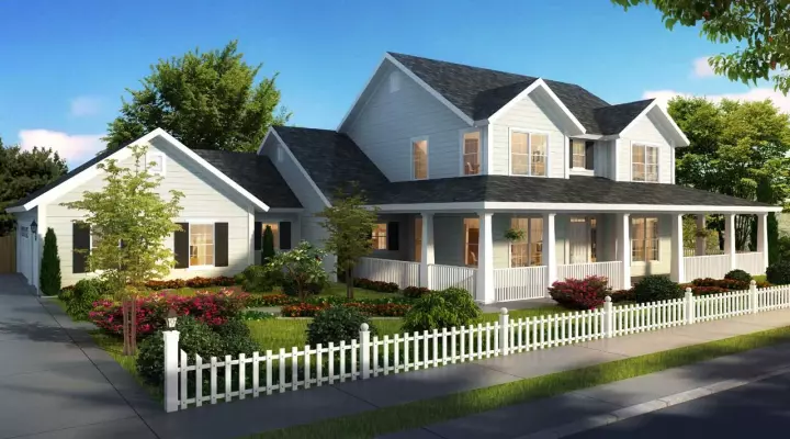Country house plans 11-470 - front exterior, 2,796 sq ft, 4 bed, 4 bath house plans | Monster House Plans